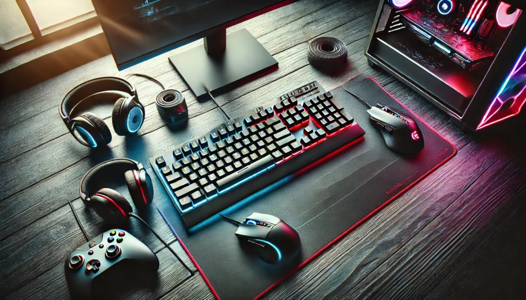 gaming keyboard mouse and mouse pad