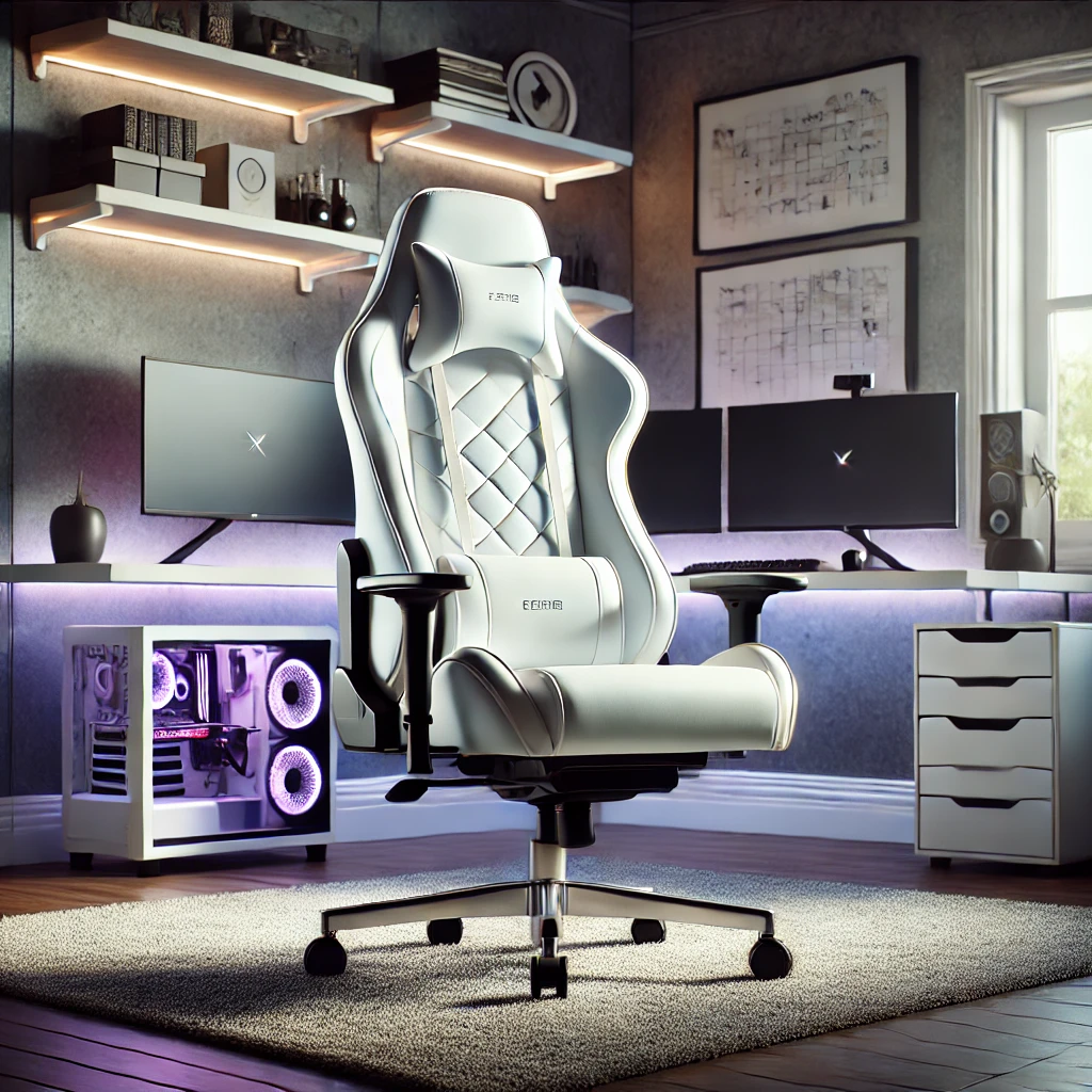 white gaming chair